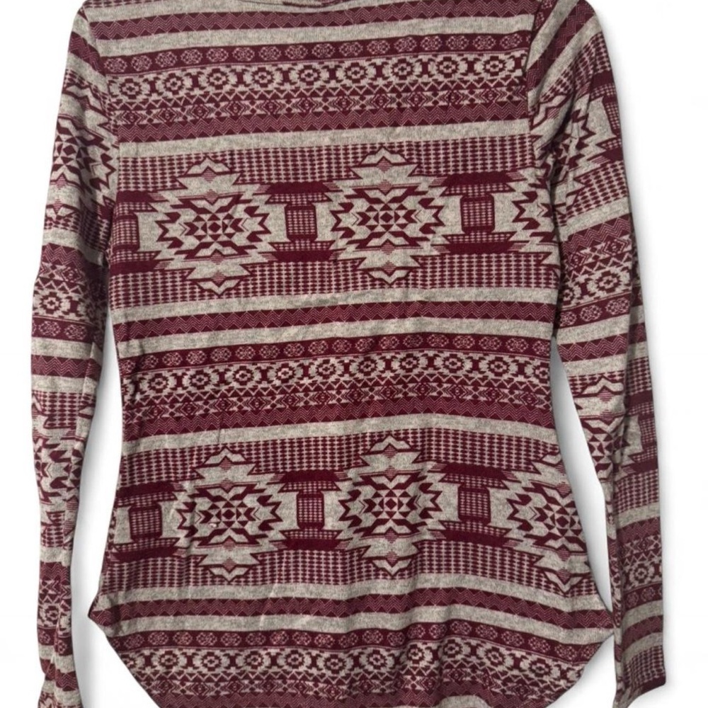 Teenagers Red Patterned Top - Picture 3 of 3